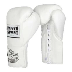Paffen Sport Pro Mexican Lace Up Sparring Gloves – White