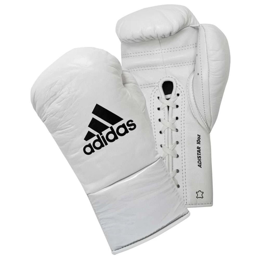 Adidas AdiStar 3.0 BBBC Approved Pro Boxing Gloves – White 1 Adidas AdiStar 3.0 BBBC Approved Pro Boxing Gloves – White