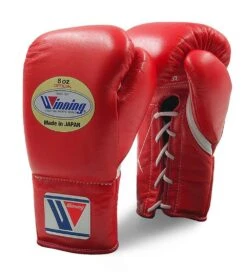 Winning MS Pro Fight Boxing Gloves – White -Under Armour Sale winning pro fight gloves red