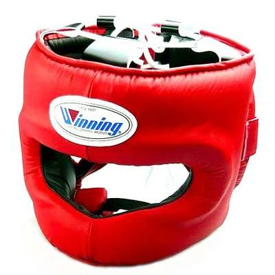 Winning FG-5000 Full Face Bar Headguard – Red 1 Winning FG-5000 Full Face Bar Headguard – Red