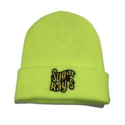 Sugar Ray’s Fold Over Boxing Wooly Hat/Beanie – Luminous Yellow